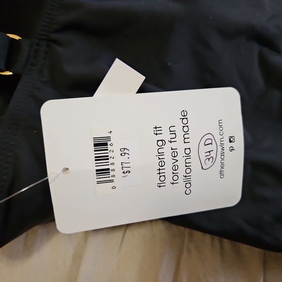 Black Swimsuit Top - Picture 3 of 3